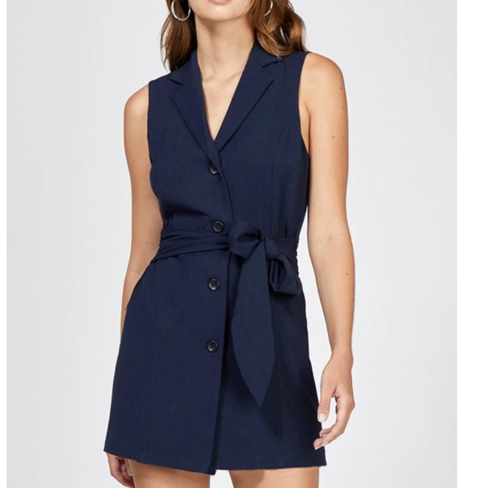 Greylin Navy Romper